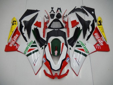 Carenado Moto RSV4 09-15 - Blanco Rojo Alitalia