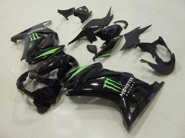 Carenado Moto ZX 250R 08-12 - Negro Verde Monster Energy Carenado Moto ZX 250R 08-12 - Negro Verde Monster Energy
