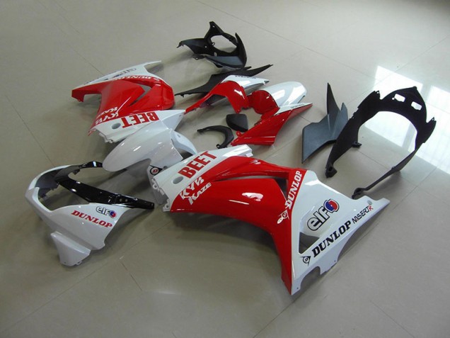Carenado Moto ZX 250R 08-12 - Rojo Blanco BEET Carenado Moto ZX 250R 08-12 - Rojo Blanco BEET