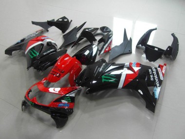Carenado Moto ZX 250R 08-12 - Rojo & Negro Monster