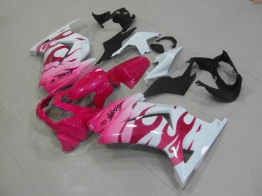 Carenado Moto ZX 250R 08-12 - Rosa Blanco