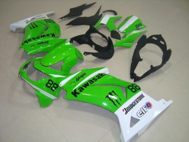 Carenado Moto ZX 250R 08-12 - Verde & Blanco