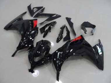 Carenado Moto ZX 300R 13-16 - Negro Rojo
