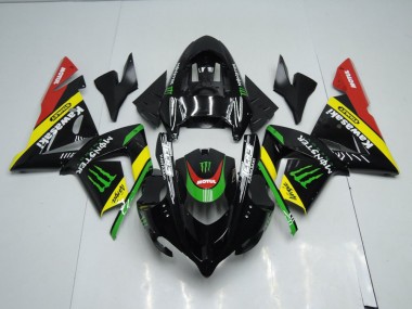Carenado Moto ZX10R 03-05 - Negro Amarillo Monster