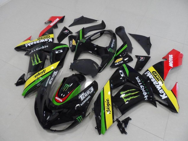 Carenado Moto ZX10R 06-07 - Negro Amarillo Monster Carenado Moto ZX10R 06-07 - Negro Amarillo Monster