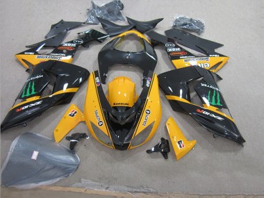Carenado Moto ZX10R 06-07 - Negro Amarillo Touch4 Monster