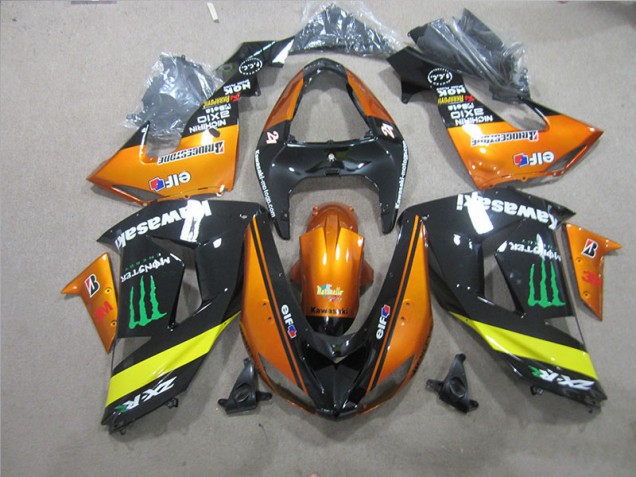 Carenado Moto ZX10R 06-07 - Negro Naranja Monster