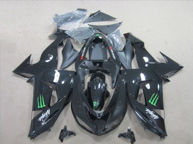 Carenado Moto ZX10R 06-07 - Negro Verde Monster Ninja