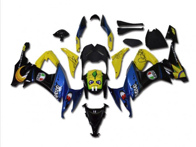 Carenado Moto ZX10R 08-10 - Azul Tiburón