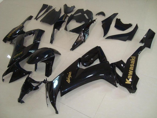 Carenado Moto ZX10R 08-10 - Brillante Negro con Oro Pegatinas