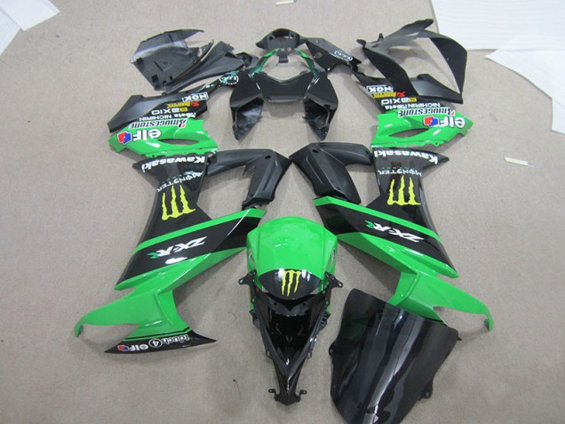 Carenado Moto ZX10R 08-10 - Negro Verde Monster