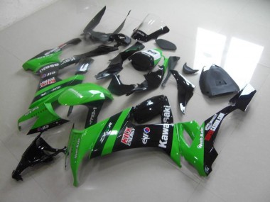 Carenado Moto ZX10R 08-10 - Verde Negro Kick