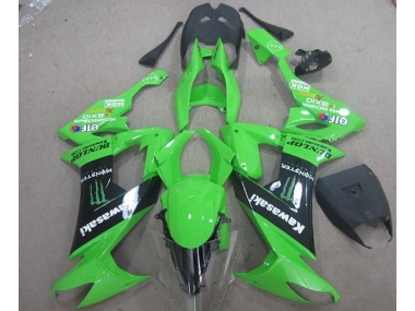 Carenado Moto ZX10R 08-10 - Verde Negro Monster