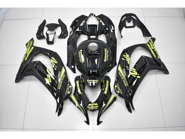 Carenado Moto ZX10R 16-19 - Negro Amarillo Equipo de Carreras Ninja