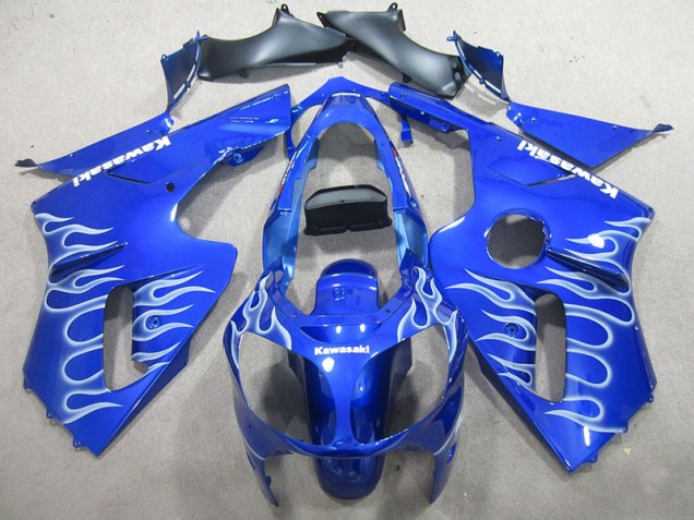 Carenado Moto ZX12R 02-06 - Azul Blanco Llama