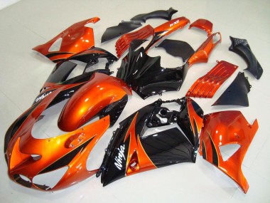 Carenado Moto ZX14R ZZR 1400 06-11 - Naranja Negro