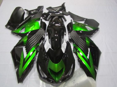 Carenado Moto ZX14R ZZR 1400 06-11 - Negro Verde