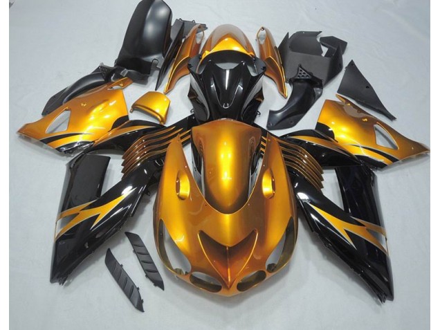 Carenado Moto ZX14R ZZR 1400 06-11 - Oro Negro Carenado Moto ZX14R ZZR 1400 06-11 - Oro Negro