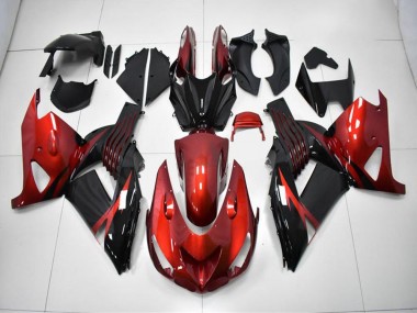 Carenado Moto ZX14R ZZR 1400 06-11 - Rojo Negro