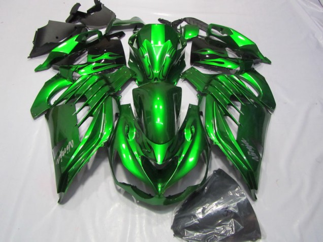 Carenado Moto ZX14R ZZR 1400 12-21 - Verde Blanco Ninja Calcomanía Carenado Moto ZX14R ZZR 1400 12-21 - Verde Blanco Ninja Calcomanía