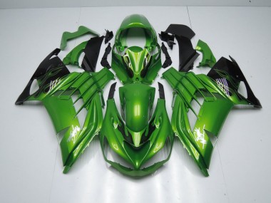 Carenado Moto ZX14R ZZR 1400 12-21 - Verde Llama