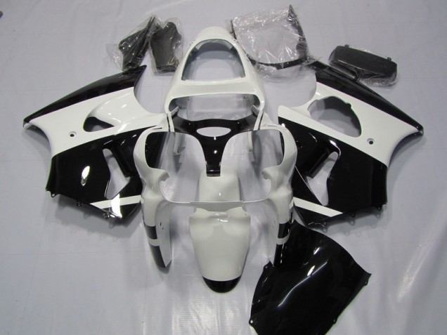 Carenado Moto ZX6R 00-02 - Blanco Negro