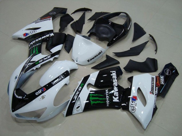 Carenado Moto ZX6R 05-06 - Blanco Monster Carenado Moto ZX6R 05-06 - Blanco Monster