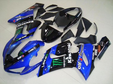 Carenado Moto ZX6R 05-06 - Caramelo Azul Monster