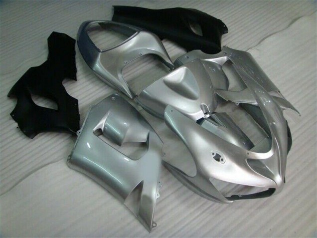 Carenado Moto ZX6R 05-06 - Plata Negro Carenado Moto ZX6R 05-06 - Plata Negro