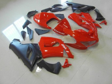 Carenado Moto ZX6R 05-06 - Rojo & Negro Mate