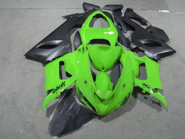 Carenado Moto ZX6R 05-06 - Verde Negro Ninja 636