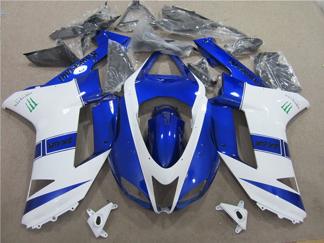 Carenado Moto ZX6R 07-08 - Azul Blanco Monster Carenado Moto ZX6R 07-08 - Azul Blanco Monster