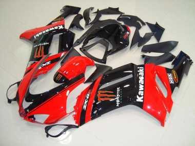 Carenado Moto ZX6R 07-08 - Monster In Rojo