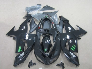 Carenado Moto ZX6R 07-08 - Negro Ninja Verde Monster
