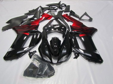 Carenado Moto ZX6R 07-08 - Negro Rojo