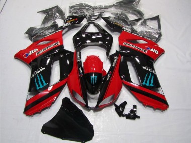 Carenado Moto ZX6R 07-08 - Rojo Negro Monster