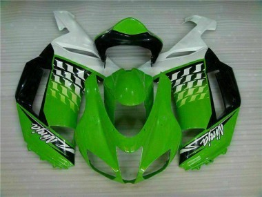 Carenado Moto ZX6R 07-08 - Verde Blanco Ninja