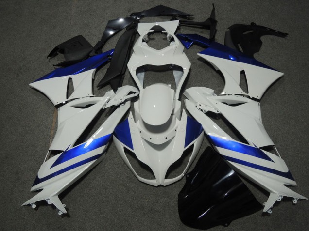 Carenado Moto ZX6R 09-12 - Blanco Azul Carenado Moto ZX6R 09-12 - Blanco Azul