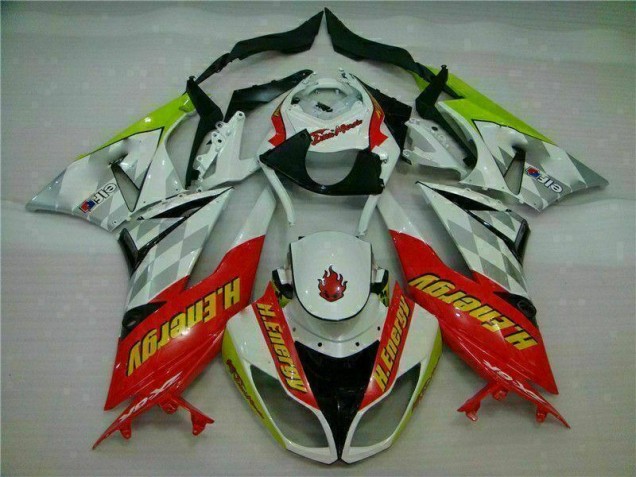 Carenado Moto ZX6R 09-12 - Blanco Rojo H. Energy Carenado Moto ZX6R 09-12 - Blanco Rojo H. Energy