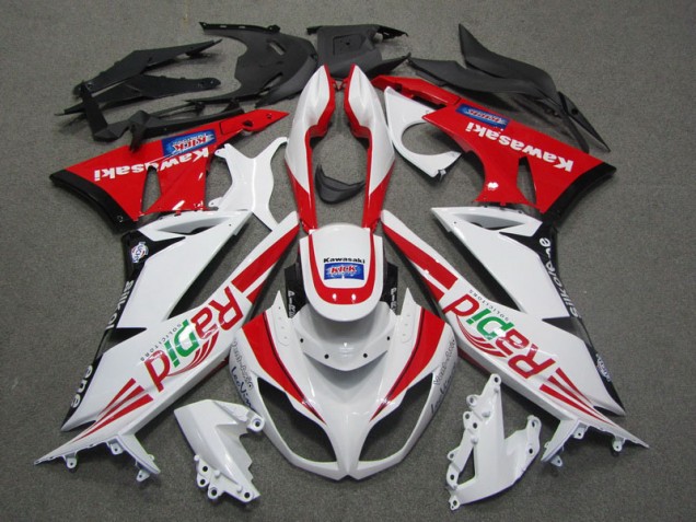 Carenado Moto ZX6R 09-12 - Blanco Rojo Rapid Carenado Moto ZX6R 09-12 - Blanco Rojo Rapid