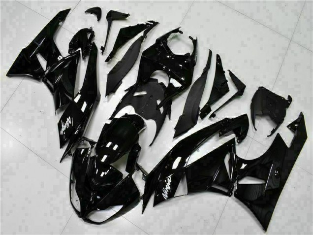 Carenado Moto ZX6R 09-12 - Negro Blanco Ninja