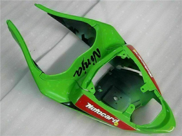 Carenado Moto ZX6R 09-12 - Negro Rojo Verde Motocard