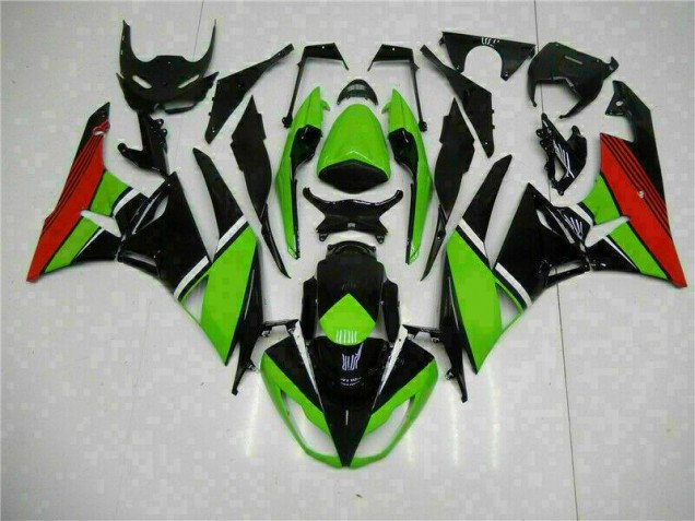 Carenado Moto ZX6R 09-12 - Negro Verde Roja Carenado Moto ZX6R 09-12 - Negro Verde Roja