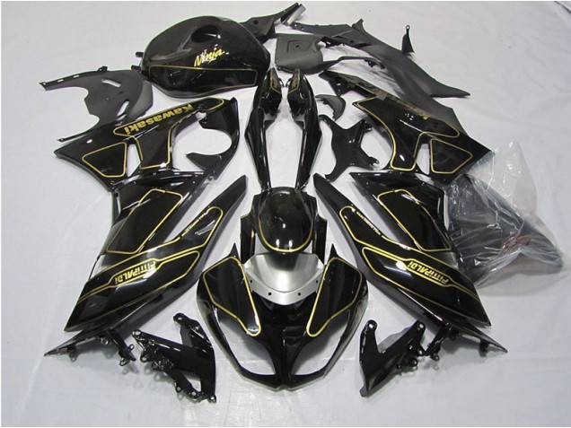 Carenado Moto ZX6R 09-12 - Oro Negro