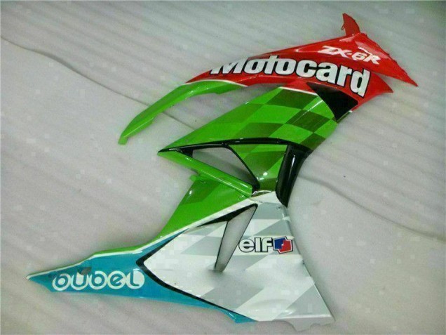 Carenado Moto ZX6R 09-12 - Rojo Verde Motocard