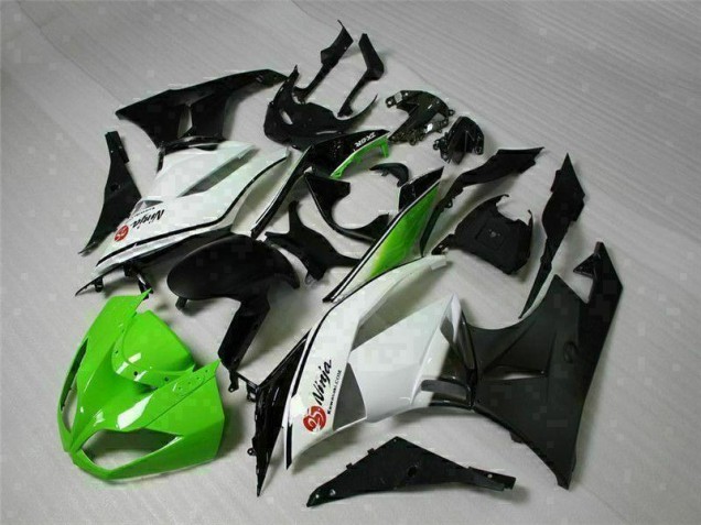 Carenado Moto ZX6R 09-12 - Verde Negro Blanco 25 Carenado Moto ZX6R 09-12 - Verde Negro Blanco 25