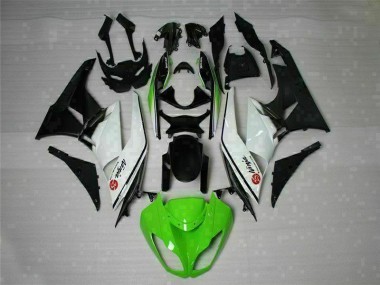 Carenado Moto ZX6R 09-12 - Verde Negro Blanco 25