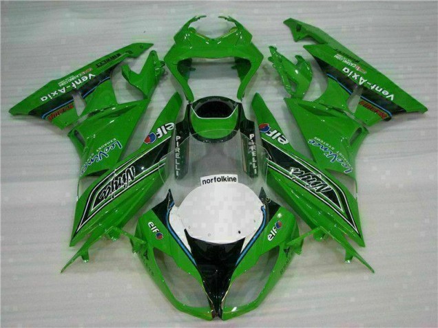 Carenado Moto ZX6R 09-12 - Verde Negro LeoVince