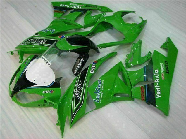 Carenado Moto ZX6R 09-12 - Verde Negro LeoVince