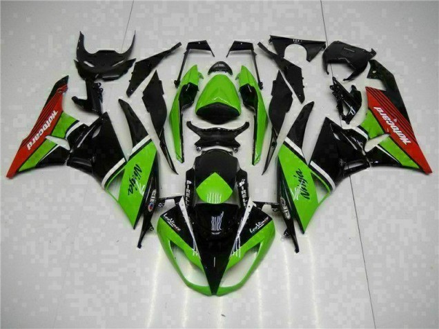 Carenado Moto ZX6R 09-12 - Verde Negro Rojo